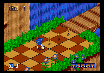 Sonic 3D blast in-game shot